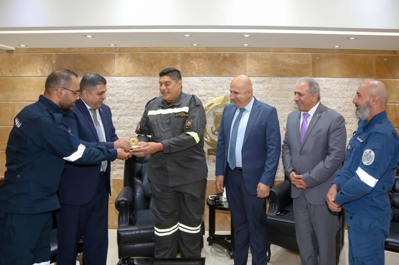 السفير الأسعد واللواء ثوابتة يزوران المدير العام لـ"الدفاع المدني اللبناني"