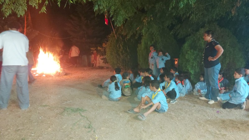 اختتام النشاط الكشفي الصيفي لمفوضية الجنوب في "الكشاف العربي" بمخيم تدريبي وسهرة نار كشفية