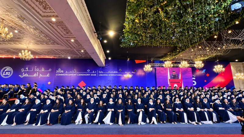 الجامعة اللبنانية الدولية LIU فرع صيدا تحتفل بتخريج طلابها للعام 2026 برعاية النائب حسن مراد