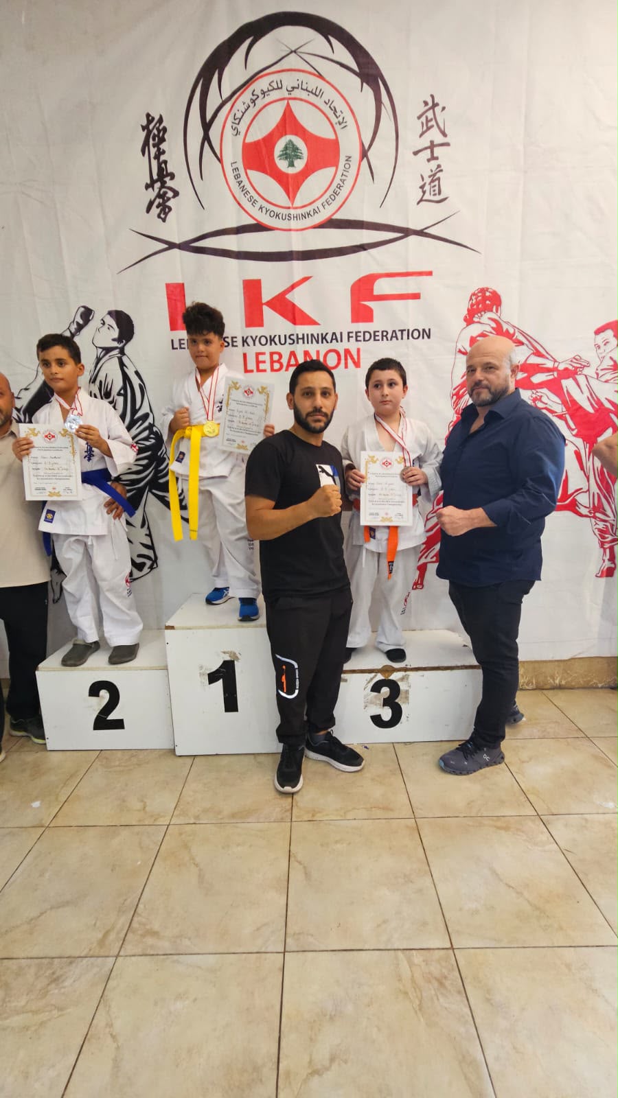 نادي Move Sporting Center يحصد المراكز الأولى في بطولة محافظتي الجنوب والنبطية للكيوشنكاي