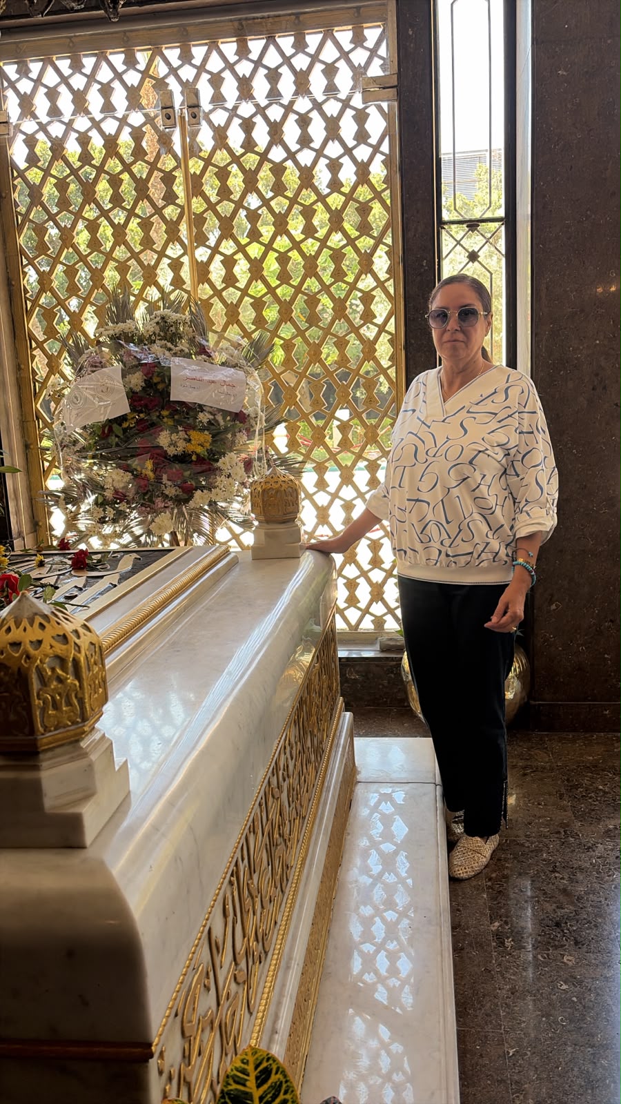 إيمان سعد تزور ضريح جمال عبد الناصر في ذكرى رحيله