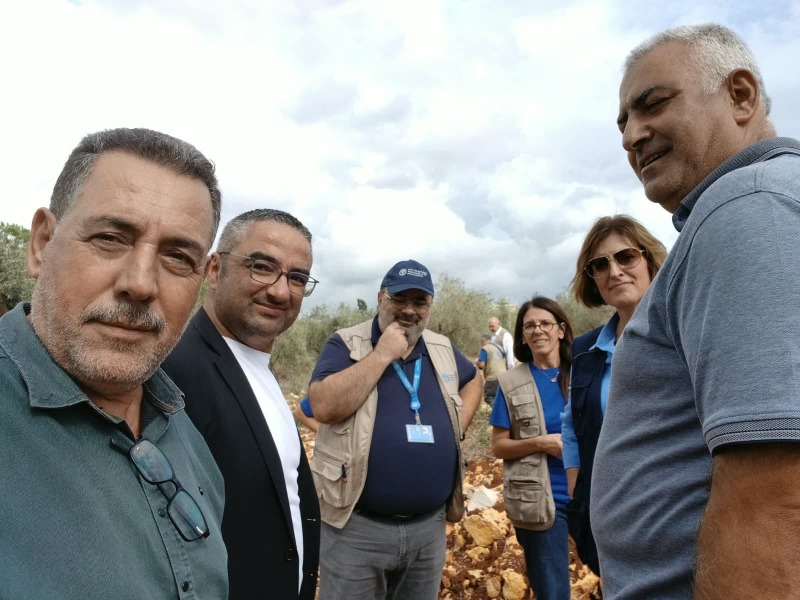 وفد رفيع المستوى من منظمة الفاو يتفقد الأضرار الزراعية في محافظة النبطية