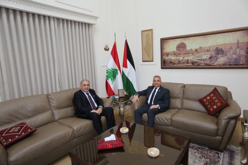 السفير الاسعد يستقبل السفير العراقي في لبنان
