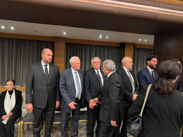 السفير الاسعد يعزي النائب اللبناني السابق مصباح الاحدب بوفاة زوجته