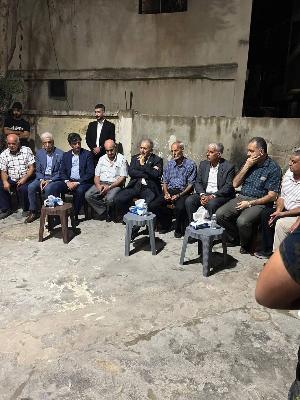 بتوجيهات من الرئيس عباس: السفير الاسعد يعزي عائلتي مبدى والطيار في مخيم نهر البارد