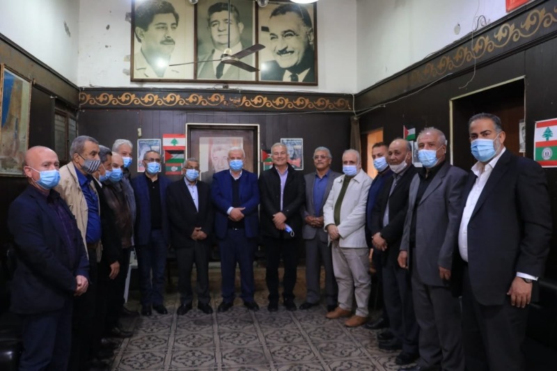 إجتماع موسع بين "التنظيم الشعبي الناصري" و فصائل "منظمة التحرير الفلسطينية" بدعوة من النائب سعد