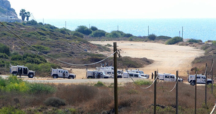 إنقلاب شاحنة تابعة للاحتلال الإسرائيلي عند الحدود اللبنانية في محلة العديسة