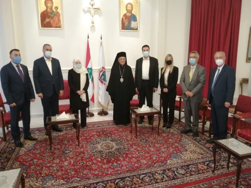 وفد "كتلة المستقبل" برئاسة النائب الحريري يلتقي البطريرك العبسي