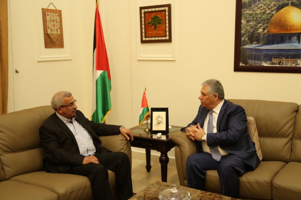 السفير دبور بحث معاناة الفلسطينيين مع النائب سعد وسفيرة النرويج