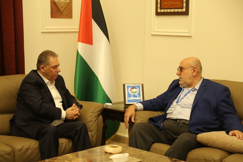 السفير دبور بحث وحمدان مواجهة مشاريع الاحتلال ضد الفلسطينيين