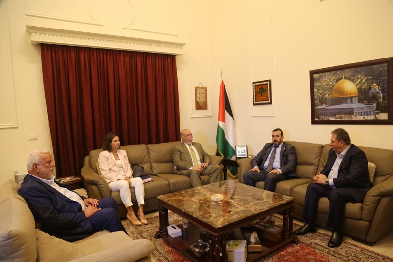 لقاء تضامني في سفارة فلسطين السفير دبور استقبل سفيري فنزويلا والجزائر