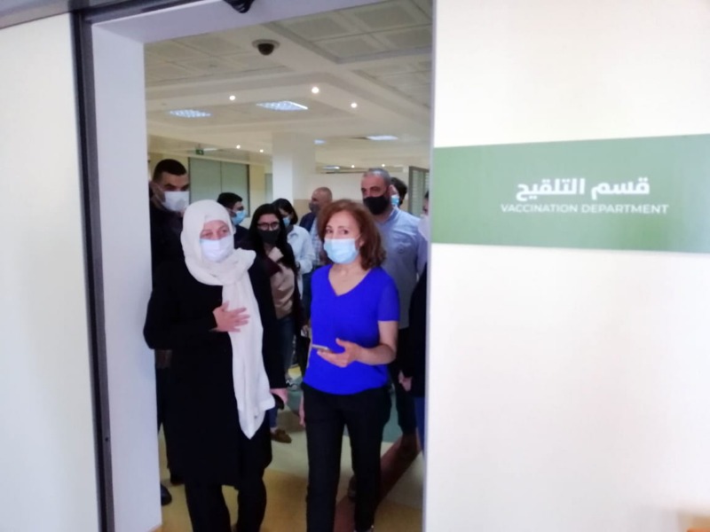 بهية الحريري تتفقد في المستشفى التركي –صيدا