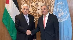 الرئيس محمود عباس وغوتيريش بحثا الجهود الدولية لوقف اعتداءات الاحتلال