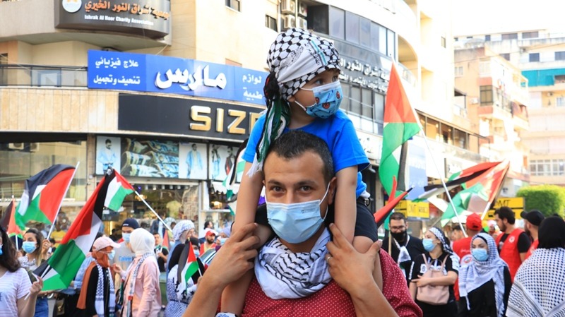مسيرة حاشدة في صيدا دعماً للشعب الفلسطيني ومقاومته الباسلة