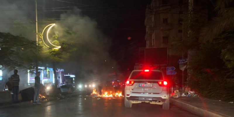 ​محتجون قطعوا الطريق عند تقاطع ايليا