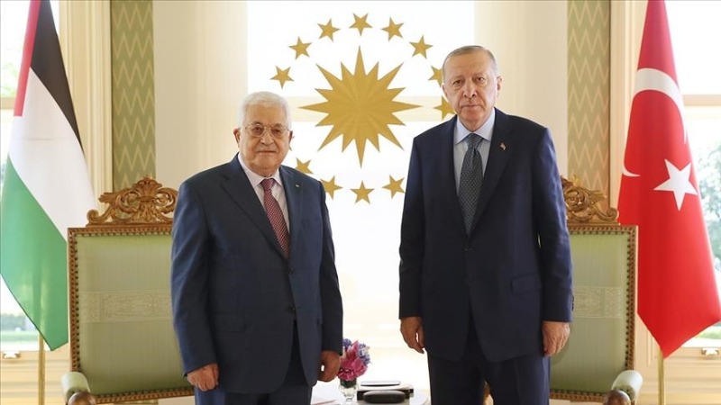 الرئيس عباس يطلع الرئيس أردوغان على آخر التطورات المتعلقة بالقضية الفلسطينية