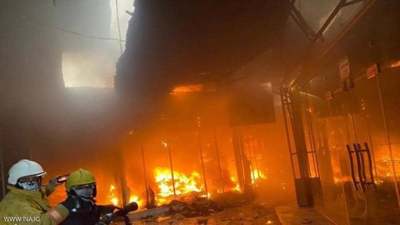 فصل جديد بمسلسل "كوارث العراق".. حريق في فندق بمدينة كربلاء