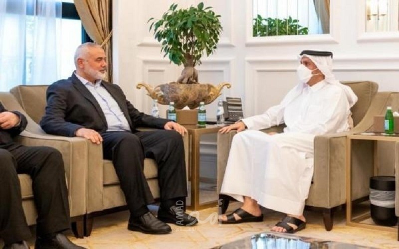 هنية يلتقي وزير الخارجية القطري