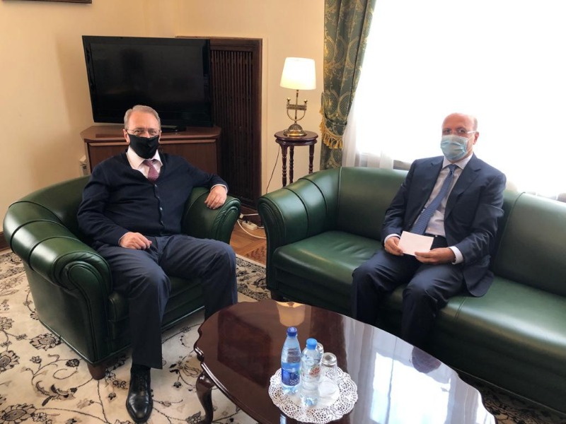 بوغدانوف استقبل ممثل الحريري وتم الاعراب عن قلق موسكو بشأن الوضع في الجنوب