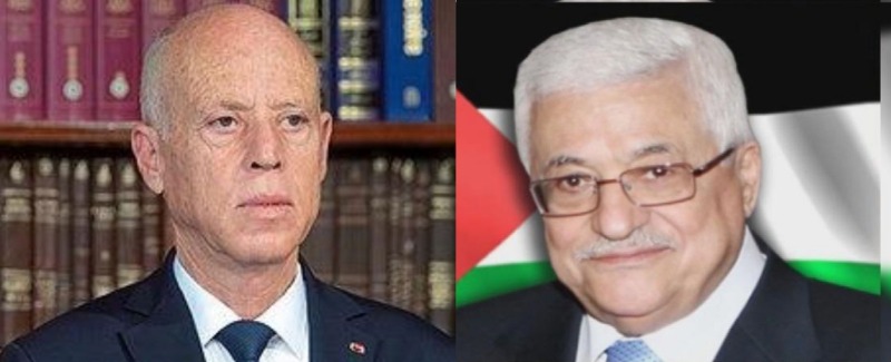 اتصال هاتفي بين الرئيس عباس والرئيس التونسي