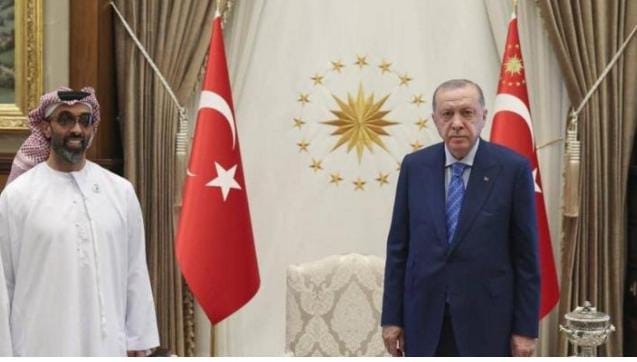أردوغان استقبل مستشار الأمن القومي لدولة الإمارات