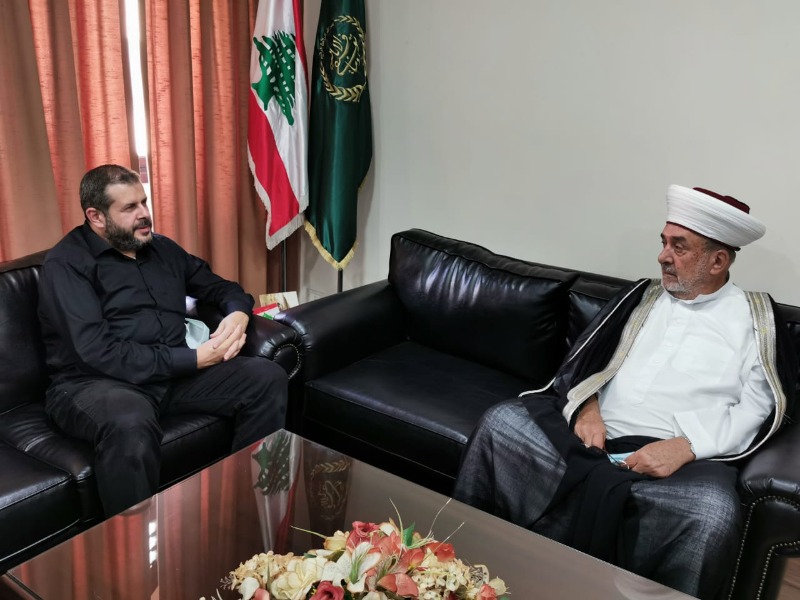 وفد من حزب الله والمفتي سوسان بحثا الأوضاع المعيشية وحيا مجاهدي عملية غزة البطولية
