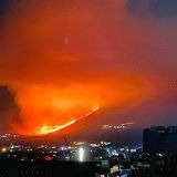 السيطرة على حريق مساحة شاسعة من الأعشاب والأشجار بين عنجر ومجدل عنجر.
