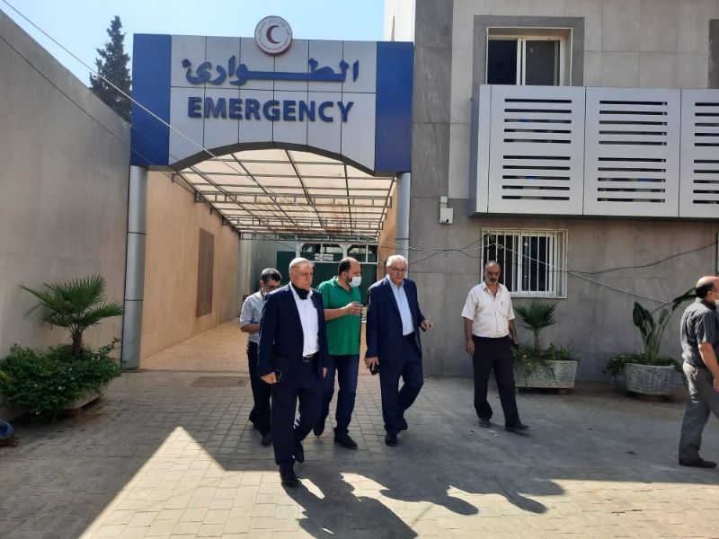 المستشار الصحي للرئيس عباس تفقد الأعمال في "مستشفى صفد" في مخيم البداوي