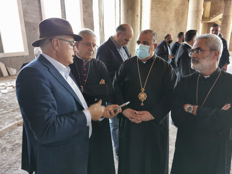 بلدية لبعا تستقبل المطران إبراهيم ابن جزين العائد من كندا الى ابرشية الفرزل وزحلة للروم الكاثوليك برفع إسمه على محمية لبعا الطبيعية