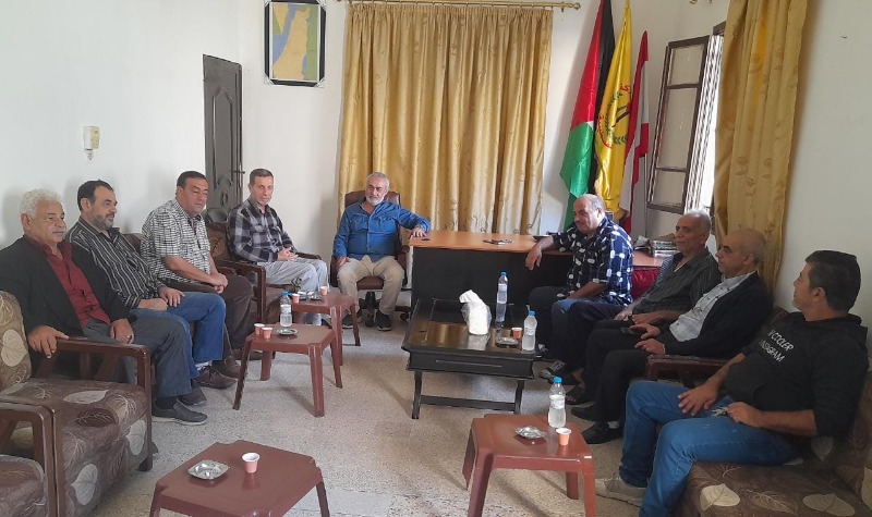 لقاءات قيادة القوة المشتركة الفلسطينية في مخيم عين الحلوة