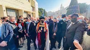 وصول موكب الوكيل البطريركي الجديد للروم الأرثوذكس إلى بيت لحم