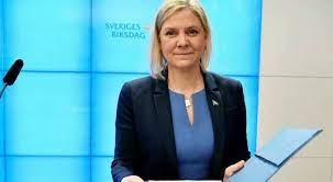 رئيسة وزراء السويد تستقيل بعد ساعات على تعيينها