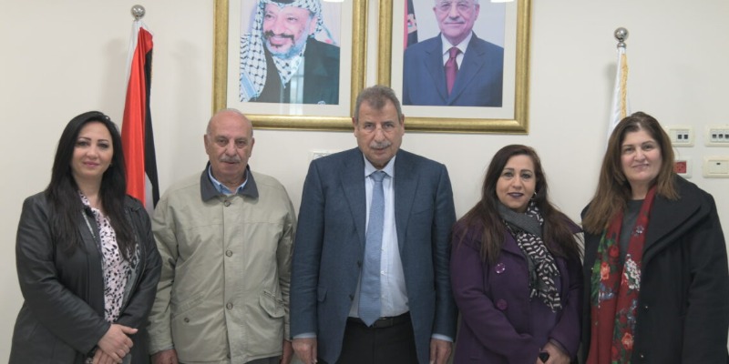 د. خوري يلتقي إدارة مركز بيرزيت الثقافي المجتمعي