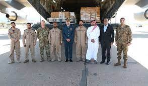 الجيش: تسلم مواد غذائية هبة من دولة قطر