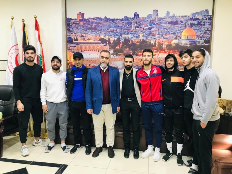 المنتخب الفلسطيني لكرة الصالات.. يلتقي د. أبو العينين استعداداً للمغادرة إلى دولة الامارات