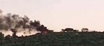بالفيديو: المشاهد الأولى للقصف الإسرائيلي على مصياف السورية
