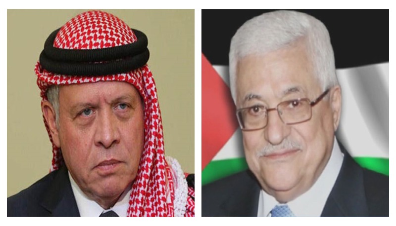 اتصال هاتفي بين الرئيس عباس والعاهل الأردني يبحث التصعيد الإسرائيلي في القدس