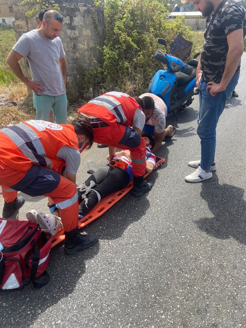 جريح في حادث صدم دراجة آلية في صيدا