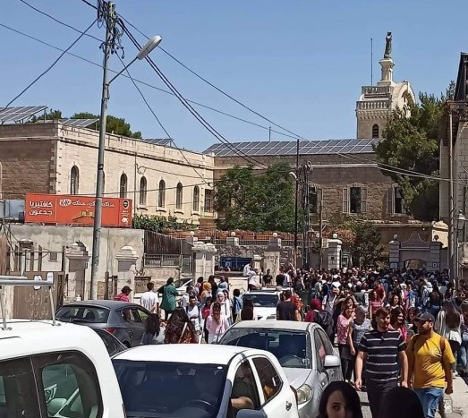 فيديو.. اخلاء جامعة بيت لحم بعد اتصال مجهول!