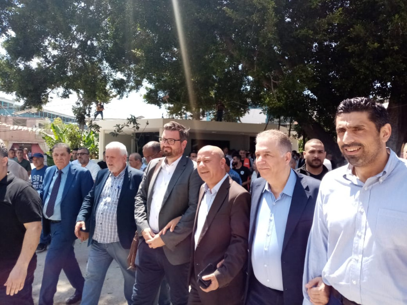 افتتاح مجمع الشهيد ياسر عرفات الطبي في مخيم البص