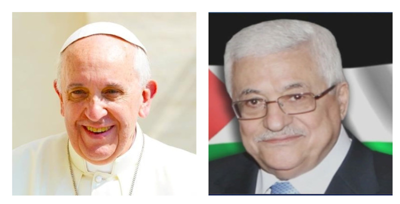 اتصال هاتفي بين الرئيس عباس والبابا فرنسيس