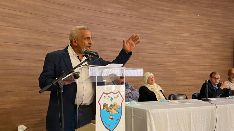 إجتماع في بلدية صيدا وانسحاب الشيخ ماهر حمود أثناء إلقاء سعد كلمته