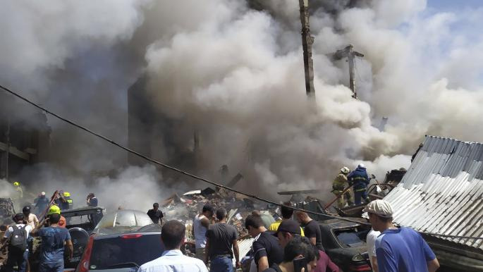 بالفيديو.. انفجار يهز العاصمة الارمنية
