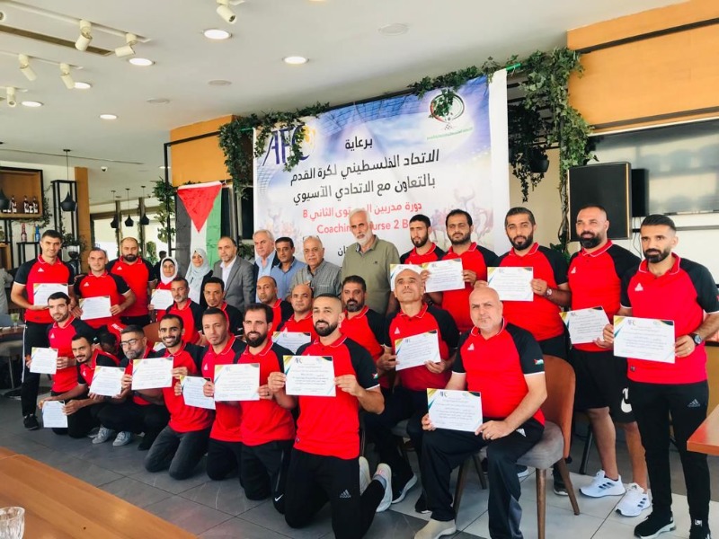 اختتام دورة تدريب المدربين "B" التي أطلقها الاتحاد الفلسطيني لكرة القدم في الشتات