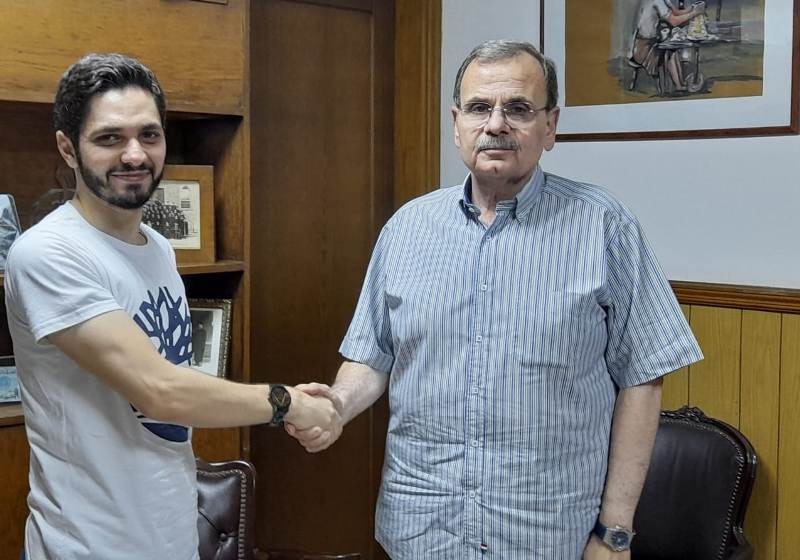 البزري يلتقي الطالب المبرمج يونس الجعفيل