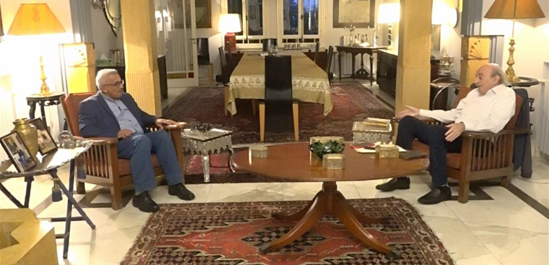 جنبلاط استقبل أسامة سعد في كليمنصو وعرض معه الأوضاع العامّة