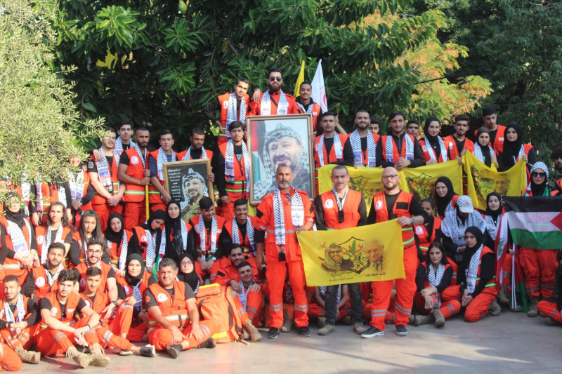 وحدة الإسعاف والطوارئ تشارك في المسيرة المركزية لإحياء ذكرى القائد ياسر عرفات في بيروت