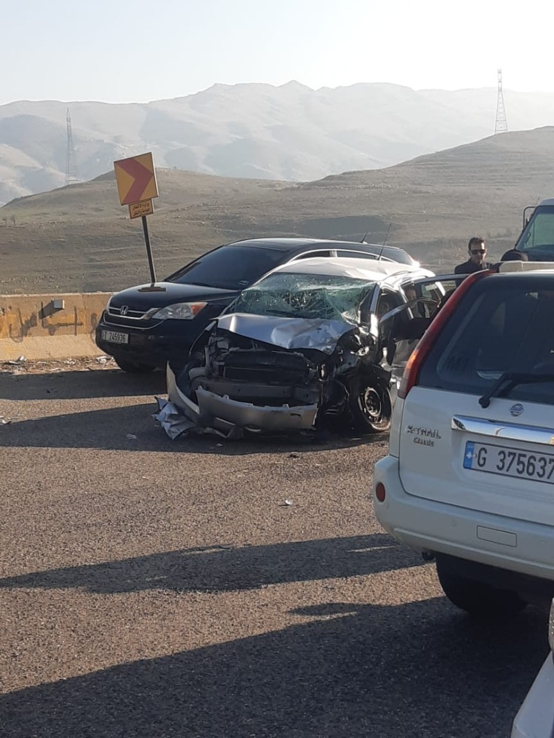 بالصور: حادث سير مروع في نقطة ضهر البيدر