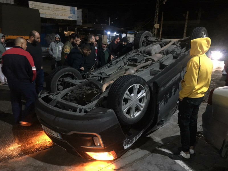 حادث سير في منطقة البستان الكبير في صيدا