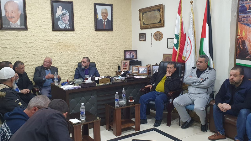 وفد من لجان الأحياء والقواطع في مخيم عين الحلوة يلتقون مدير عام "مستشفى الهمشري"